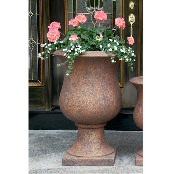 Vail Goblet Urn Cast Stone Planter 35" High